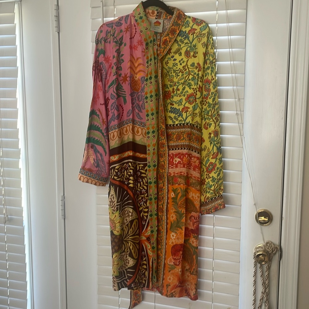 NWT Farm Rio mixed scarves multicolor chemse